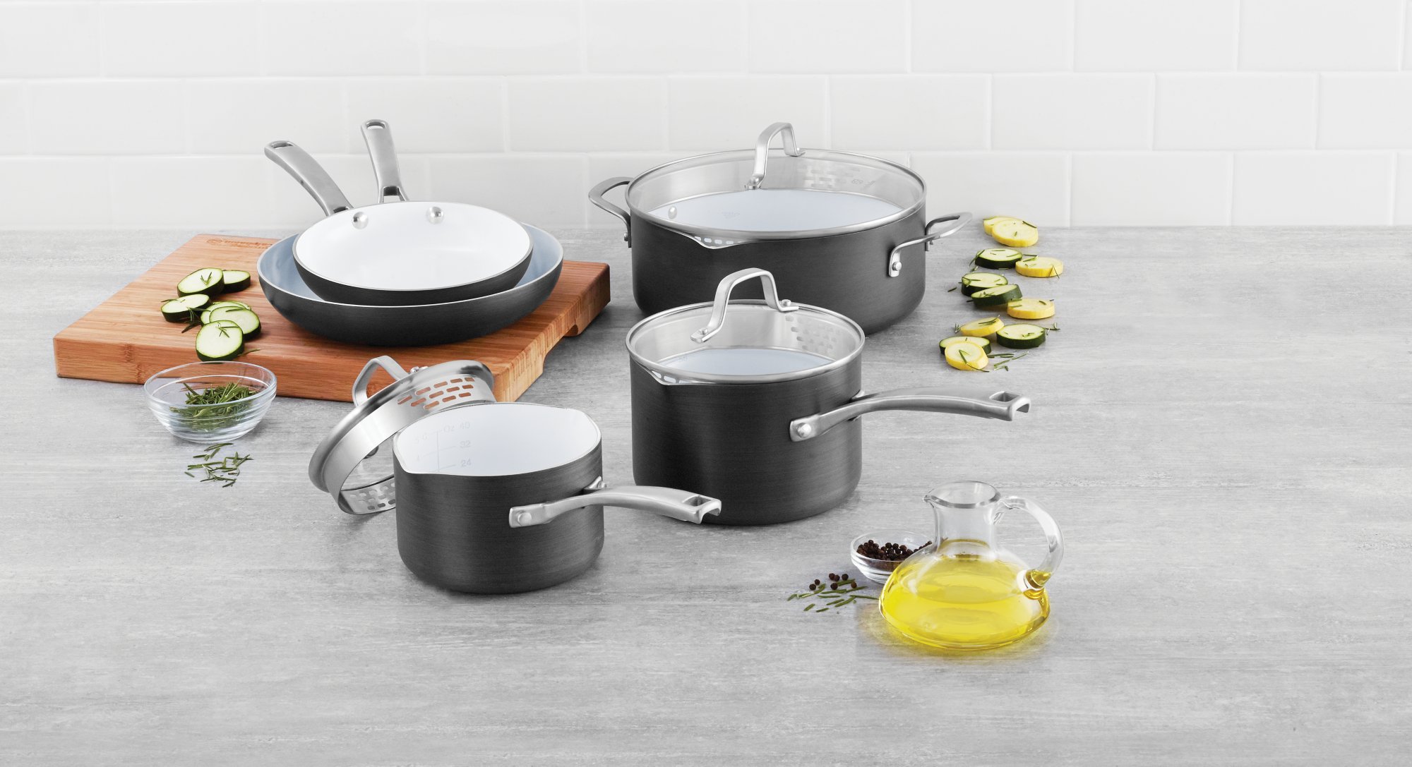 Calphalon Classic Ceramic Nonstick 8pc. Cookware Set