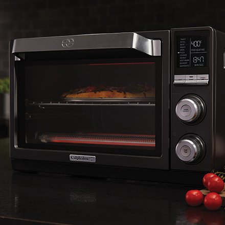 Calphalon Quartz Heat Countertop Oven Dark Stainless Steel