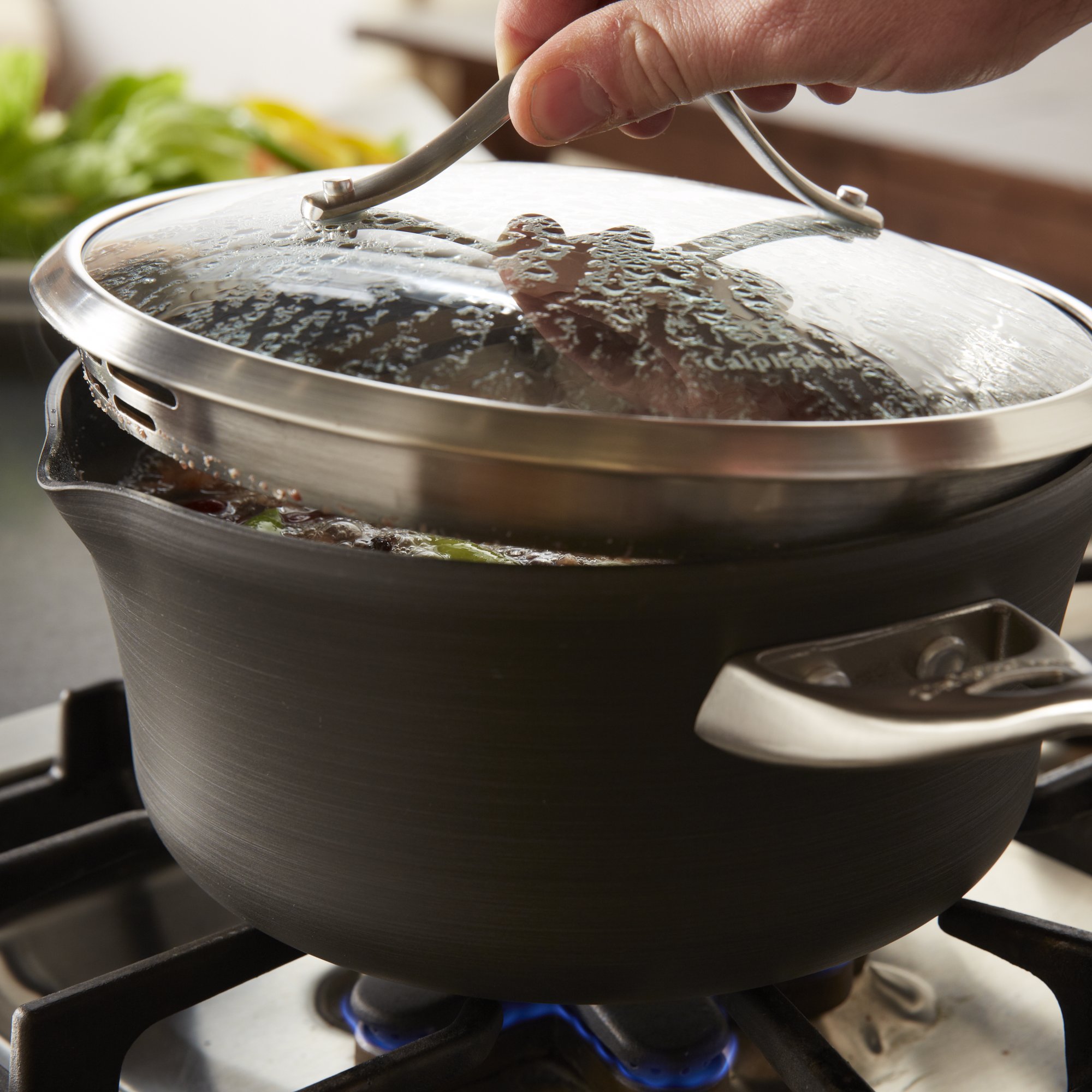 Calphalon Contemporary Nonstick 3.5qt. Pour and Strain Sauce Pan
