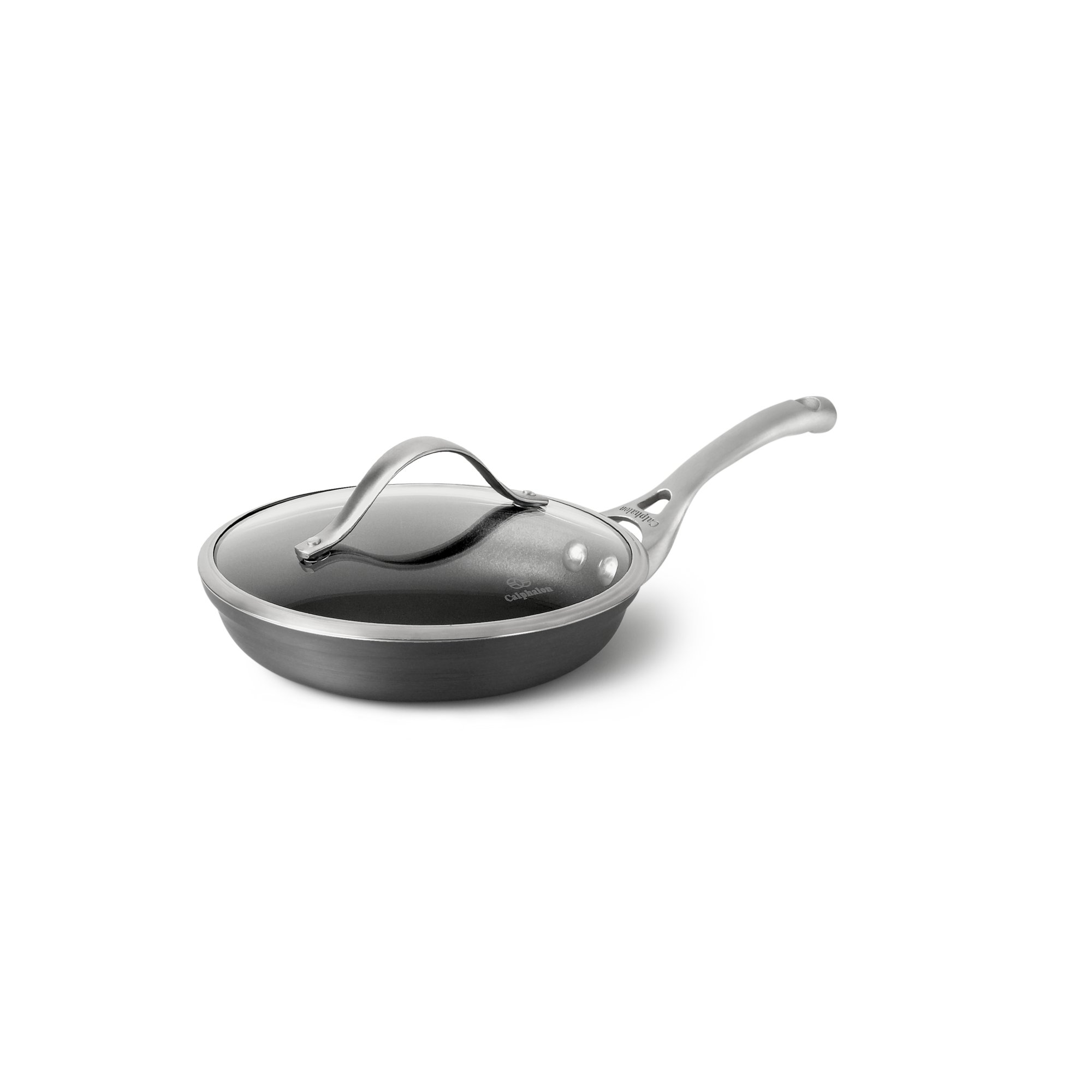 small frying pan with glass lid