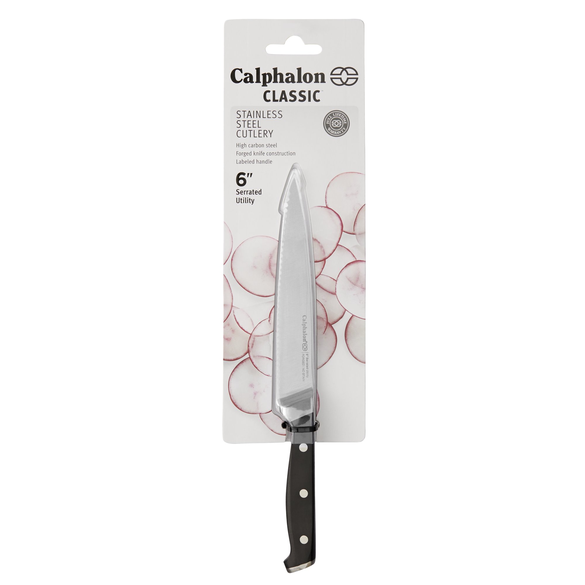 Calphalon Classic Cutlery 6in. Serrated Utility Knife