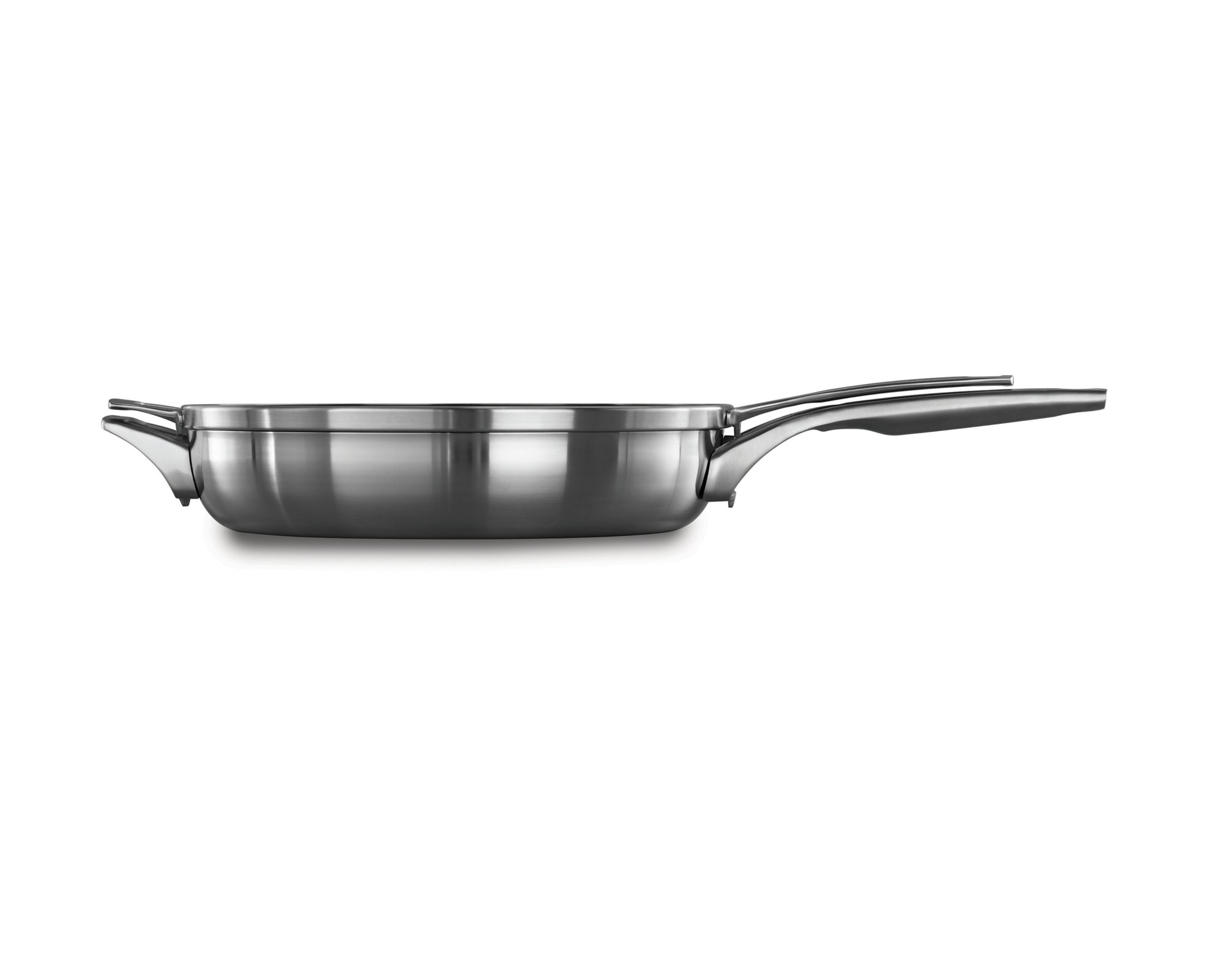 Calphalon Premier™ Space Saving Stainless Steel 12-in. Fry Pan with Cover