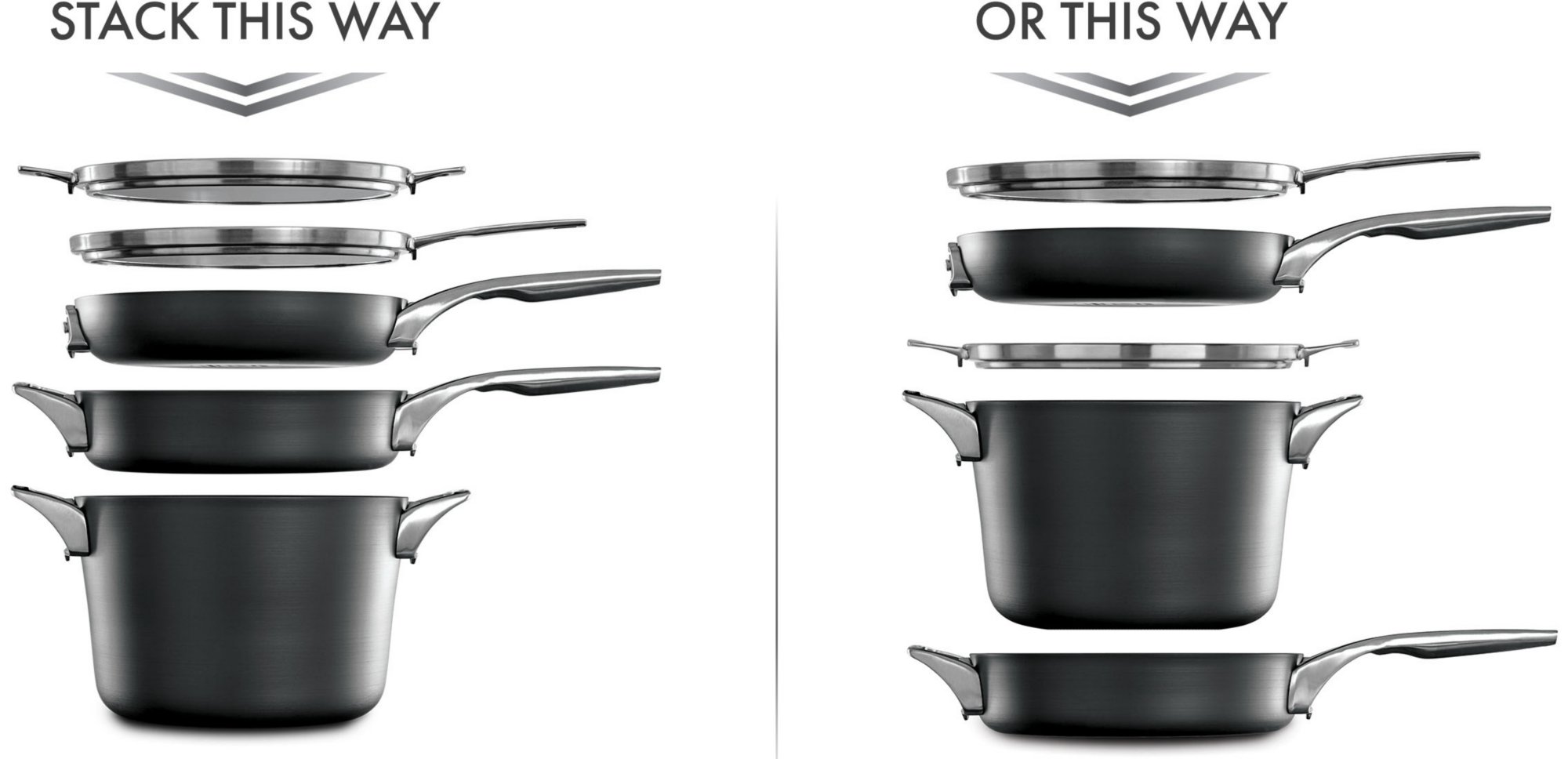 calphalon premier stackable cookware set